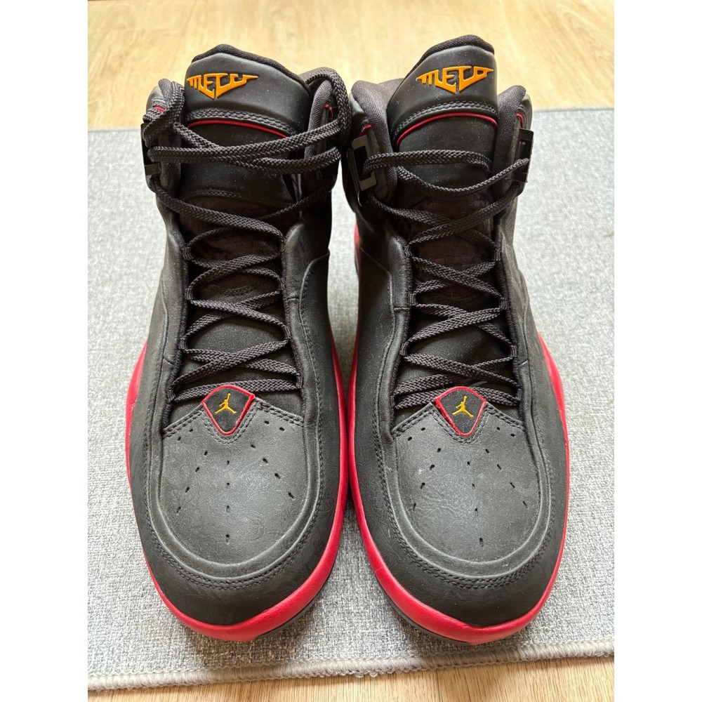 Jordan Melo M4 2007 Black Taxi Varsity Red Mens Basketball Shoes 317154-071